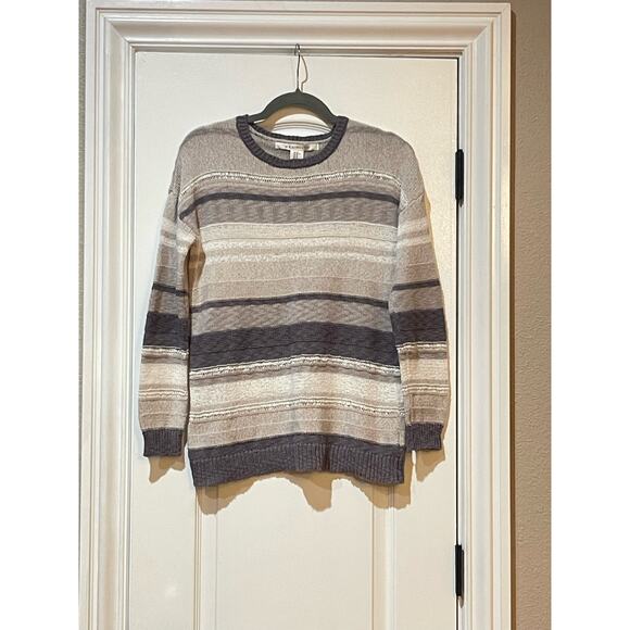 Max Studio Sweater Womens Stripe Long Sleeve Pullover X Small - Picture 1 of 5